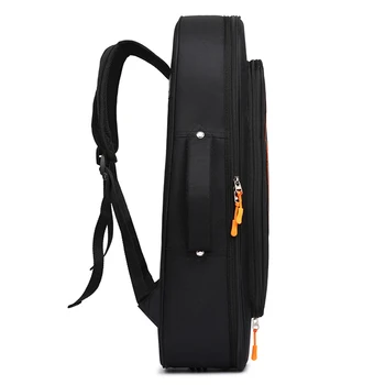 Музыкальные инструменты, сумка для трубы, рюкзак из черной ткани Оксфорд, портативный мягкий чехол для хранения 22,44x6,69x5,12 дюймов
