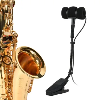 Саксофонный микрофон для любителей музыки Портативный 3 Контактный 4 Контактный проводной саксофонный микрофон всенаправленный Подходит для музыкального инструмента