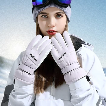 Водонепроницаемые термальные перчатки, женские теплые зимние перчатки для вождения, женские ветрозащитные уличные зимние перчатки для рук, женская Бесплатная доставка