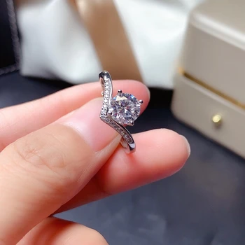 2021 модное хрустящее муассанитовое кольцо для женщин, ювелирные изделия, обручальное кольцо для свадьбы, настоящее серебро 925 пробы, подарок на день рождения