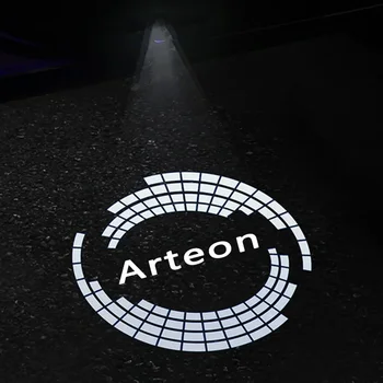 2шт Светодиодная лампа Приветствия двери автомобиля, Предоставленная Проектором Ghost Shadow Lights для VW Arteon 2017 2018 2019 2020 2021-2023 Аксессуары