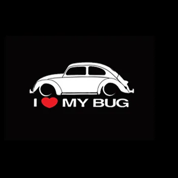 Я люблю жуков, автомобили, мотоциклы, ноутбуки, аксессуары, наклейки на тело 18СМ * 7СМ