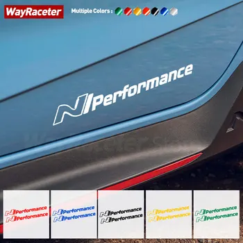 2 Шт Боковая Наклейка На Дверь N Performance Светоотражающая Графическая Наклейка Для Hyundai i30 i20 i10 i40 Tucson Kona Sonata Veloster Elantra
