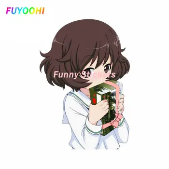 Наклейки FUYOOHI Play, наклейки для девочек Акияма Юкари и ТАНКА, водонепроницаемая креативная наклейка, наклейка для декора мотоцикла в стиле аниме, наклейка для автомобиля