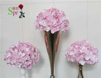 SPR Бесплатная доставка-10 шт./лот розовые свадебные украшения для свадьбы с искусственным цветком искусственная гортензия для свадьбы