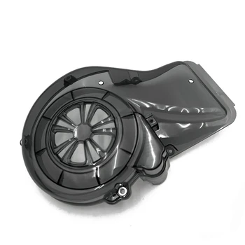 Акриловая крышка вентилятора мотоцикла Боковой защитный кожух двигателя для Vespa Sprint Primavera 50 150 2013-2022 Дымчато-черный