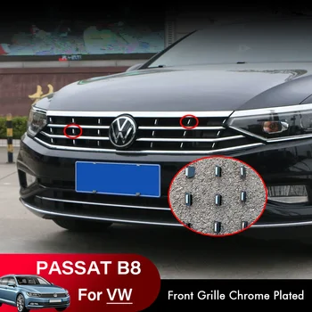 Для VW Passat B8.5 Передняя Решетка Радиатора Verchroomde 2021 2022 2023 Стайлинг автомобиля Высокой конфигурации Standard Edition Декоративная Полоса