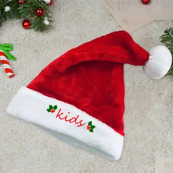 Многоразовая Семейная Шляпа Санта Клауса Рождественская Тематическая Шляпа Санта Клауса Праздничная Рождественская Шляпа Вечерние Принадлежности для Всей Семьи Мягкий Плюшевый Санта Клаус