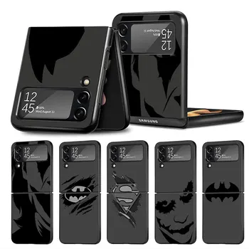 Тонкий Складной Чехол для Samsung Galaxy Z Flip3 Flip 4 Flip4 5G Flip 5 Модный Чехол Для Мобильного Телефона Fundas Superhero B-Batman