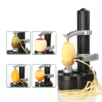 Многофункциональная электрическая спиральная овощечистка для яблок, слайсер для чистки фруктов и картофеля, автоматическая машина на батарейках с зарядным устройством