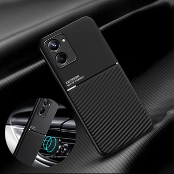 Кожаный Текстурный Чехол-Магнит Для Realme 10 4G 10 Pro Plus Realme 11 4G Автомобильный Магнитный Чехол
