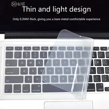 Универсальный чехол для клавиатуры для 12-17-дюймовых ноутбуков, пленочная клавиатура для ноутбуков, силиконовая водонепроницаемая защитная пленка для клавиатуры