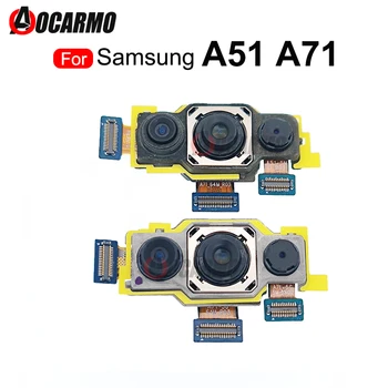 Задняя камера Samsung Galaxy A51 A71 4G 5G A7160, основная большая задняя и фронтальная камеры, гибкий кабельный модуль, Запасная часть