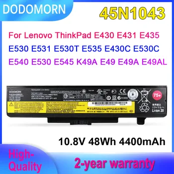 DODOMORN Для Lenovo ThinkPad E430 E431 E435 E530 E531 E535 E440 E540 E545 E430C 45N1042 45N1043 Аккумулятор для ноутбука 10,8 V 48Wh 75 +