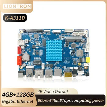 Комплект материнской платы Liontron K-A311D с чипом Amlogic CPU Вычислительной мощностью 5 топов DDR4 4 ГБ (1 *16 ГБ) оперативной памяти NVME M.2 SATA