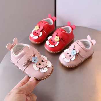 Новая обувь для маленьких девочек 0-1-2 лет, маленькие кожаные Милые туфли принцессы, Обувь для малышей, Мягкая, симпатичная и удобная