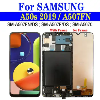 ЖК-дисплей Incell A50s С рамкой Для Samsung Galaxy A50s 2019 Дисплей SM-A507FN/DS A507F A5070 Сенсорный ЖК-Дигитайзер в сборе