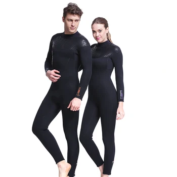 Гидрокостюмы 5 мм, водолазный костюм на молнии сзади YKK, костюм для серфинга, мужской, черный, M