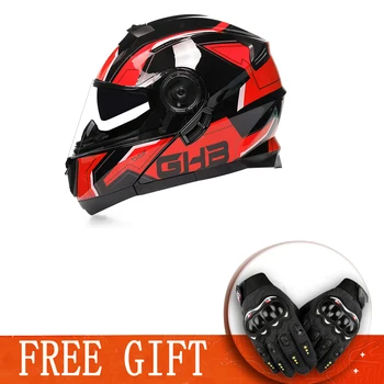 Откидной шлем с двойными линзами, Мотоциклетный шлем в горошек, одобренный ЕЭК, Гоночный Винтажный Cascos Para Moto Модульный Шлем для верховой езды