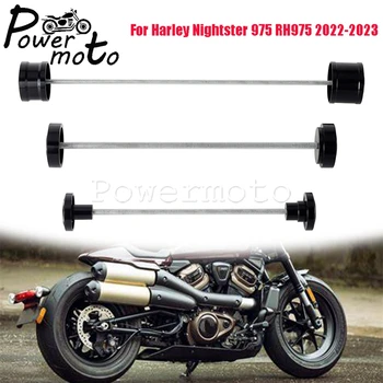 Мотоцикл Переднее Среднее Заднее Колесо Падающая Ось Вилка Крушение Слайдер Крышки Крышка Для Harley Nightster 975 RH975 RH 975 2022-2023