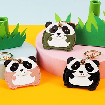 Чехол для Apple Airtag Cute Funny Panda Collar Finder Защитный кожаный чехол для Apple AirTag Tracker Защитный чехол Аксессуары