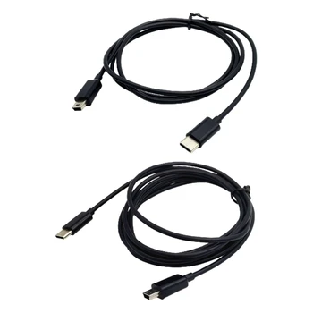 Удобный кабель для зарядки Type C-Mini USB 5Pin Позволяет легко включать питание и передавать данные между устройствами Прочный провод 41QA