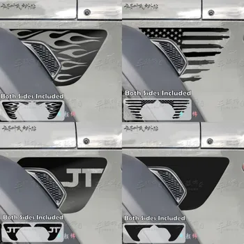 Виниловая наклейка для вентиляционных отверстий крыльев Wrangler для аксессуаров для украшения воздухозаборника Sahara Наклейка на корпус по индивидуальному заказу