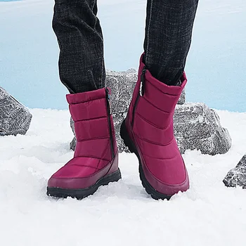 Женская водонепроницаемая походная обувь, ботильоны унисекс, женские супер теплые зимние ботинки, удобная спортивная обувь для прогулок на открытом воздухе