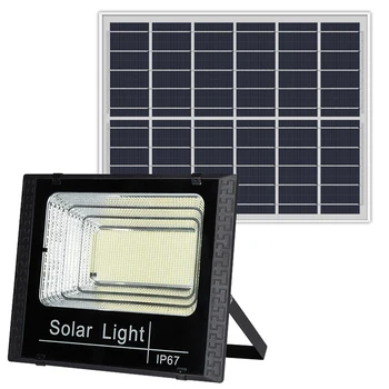 Солнечные прожекторы с дистанционным управлением 100 Вт прожектор на солнечной энергии Наружный Водонепроницаемый IP67 Прочный Простой в использовании
