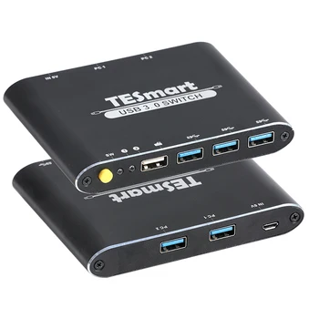 TESmart Новые поступления USB 3.0 Switch Type-c переключатель для коммутации ПК