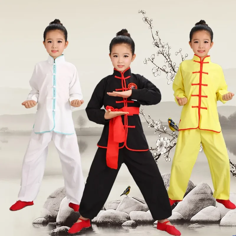 Одежда для студентов тайцзицюань, одежда для выступлений в кунг-фу, детский костюм ушу, Новый молодежный костюм с коротким рукавом. - 2