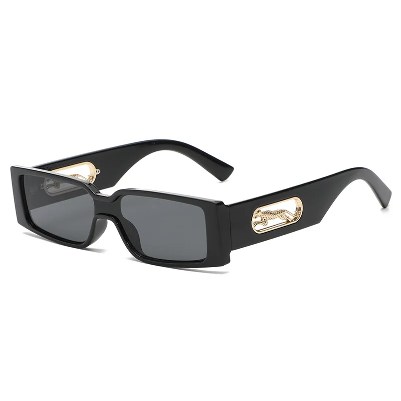 Прямоугольные солнцезащитные очки женские модные роскошные брендовые дизайнерские квадратные солнцезащитные очки мужские классические леопардовые очки в стиле панк оттенков UV400 - 2