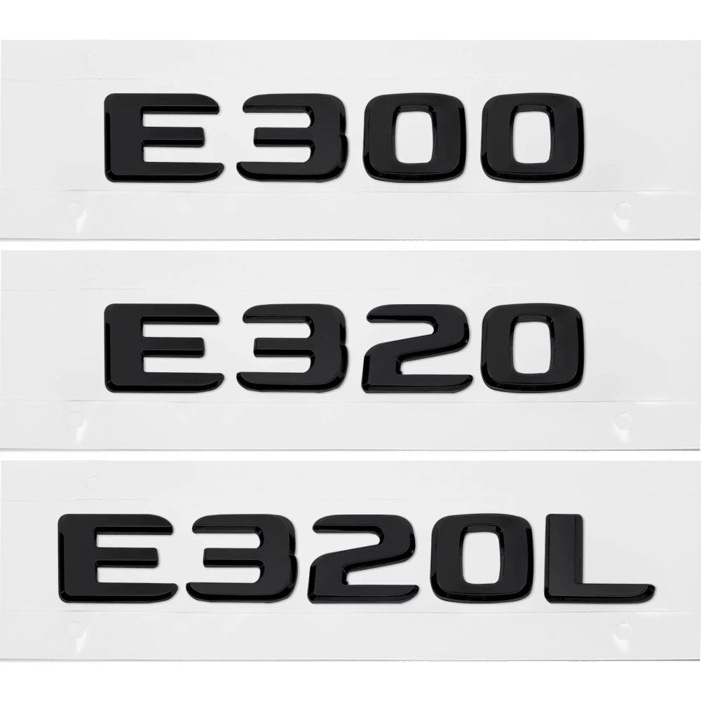 ABS Пластик E300 E320 E320L Багажник Задний Логотип Значок Эмблема Наклейка Для Mercedes Benz E Class W207 W210 W211 W212 W213 - 0