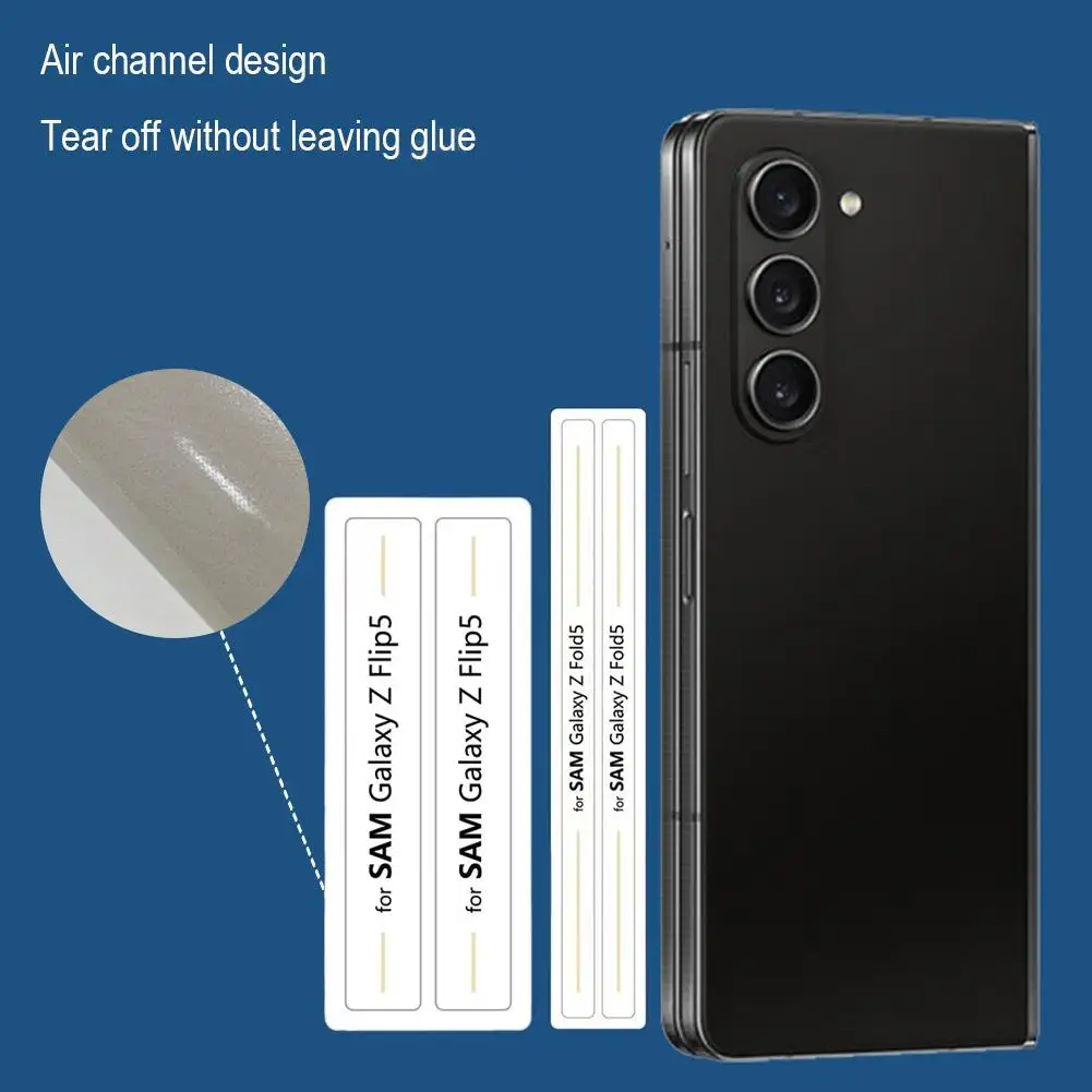 Гидрогелевая Пленка для Samsung Z Fold 5 Защитная Пленка для Шарниров Боковая Защитная Пленка для Телефона Galaxy Z Fold5 Screen Protector Fil D2X3 - 4