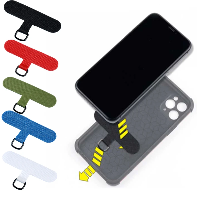 Универсальный язычок для телефонного троса, сменный шнур, карта, ремешок для мобильного телефона, крепление на шнурке, защита от потери, Нейлоновая накладка, накладка для iPhone - 1