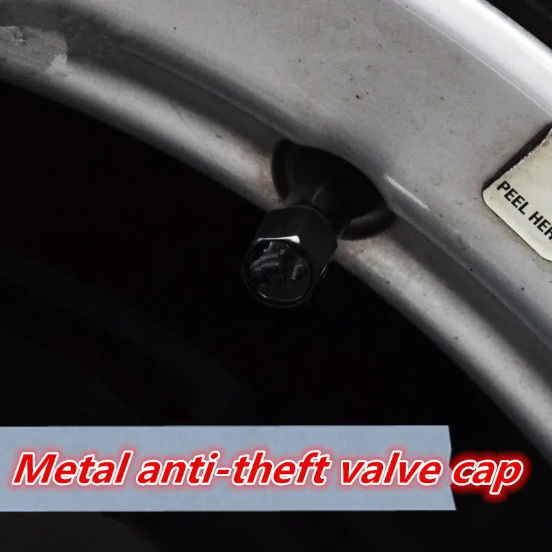 Для автомобиля JEEP Защищенная от кражи алюминиевая шина Металлическая крышка клапана колеса автомобиля Шины Клапаны Воздушные колпачки штока шины Герметичная крышка автомобиля - 4
