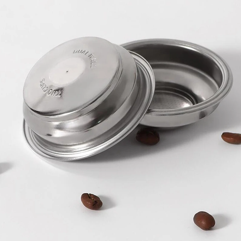 20ШТ Корзина для кофейного чая из нержавеющей стали 58 мм, аксессуары для кофемашины Эспрессо, Чаша для порошка под давлением - 1