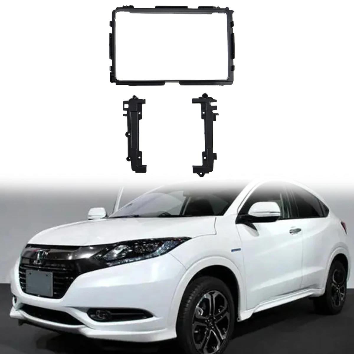 Для Honda VEZEL HR-V XR-V 2014 9 Дюймов 2Din Аудио Панель DVD Навигационная Панель Рамка Автомобильные Фасции Стерео Радио Панель - 2