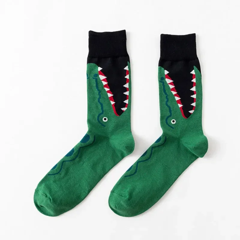 Модные Красочные Носки-Трубки С Полосками Зебры И Крокодилом Серии Cute Winter Tube Socks - 3