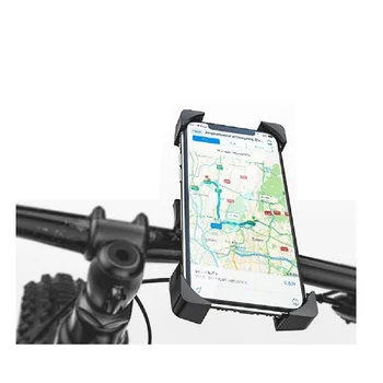 для Tecno Mobile Camon 15 (2020) Автоматическая поддержка рулей велосипедов и мотоциклов - черный