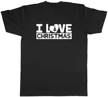 I Love Christmas мужская футболка унисекс.