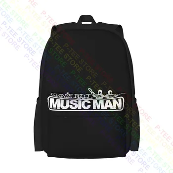 Эрни Болл Musicman Music World Логотип Большой Емкости Рюкзак С Принтом Художественная Печать Сумка Для Хранения Большой Емкости
