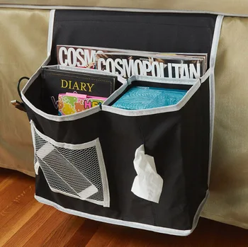 Прикроватный матрас caddy карманный органайзер для кровати Подвесной Держатель 2016 горячая распродажа черный бежевый книга товары для дома упаковка сумка для хранения