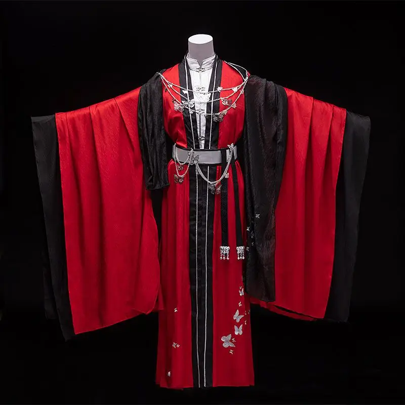 Тянь Гуань Ци Фу Хуачэн Косплей костюм Гуйван Хуачэн Одежда в стиле Хань Красное платье Sanlang Hanfu Китайский костюм - 0