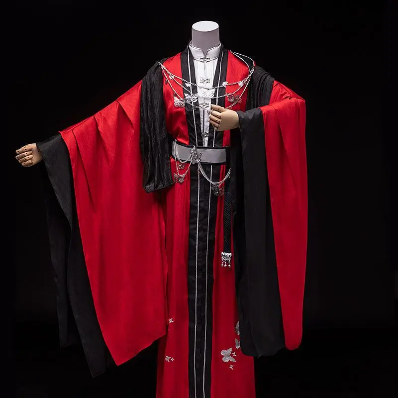 Тянь Гуань Ци Фу Хуачэн Косплей костюм Гуйван Хуачэн Одежда в стиле Хань Красное платье Sanlang Hanfu Китайский костюм - 1